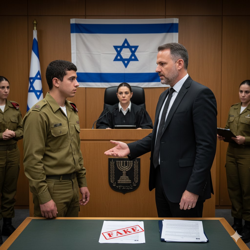 זיוף גימלים, בית דין צבאי, עורך דין צבאי